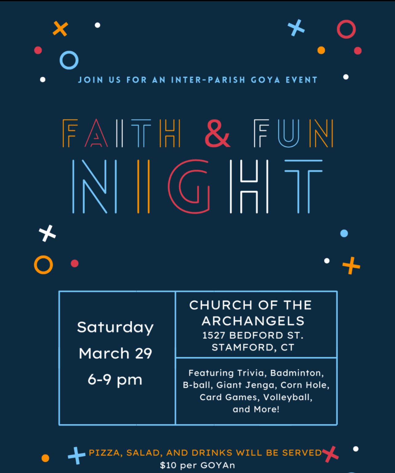 GOYA Faith & Fun Night