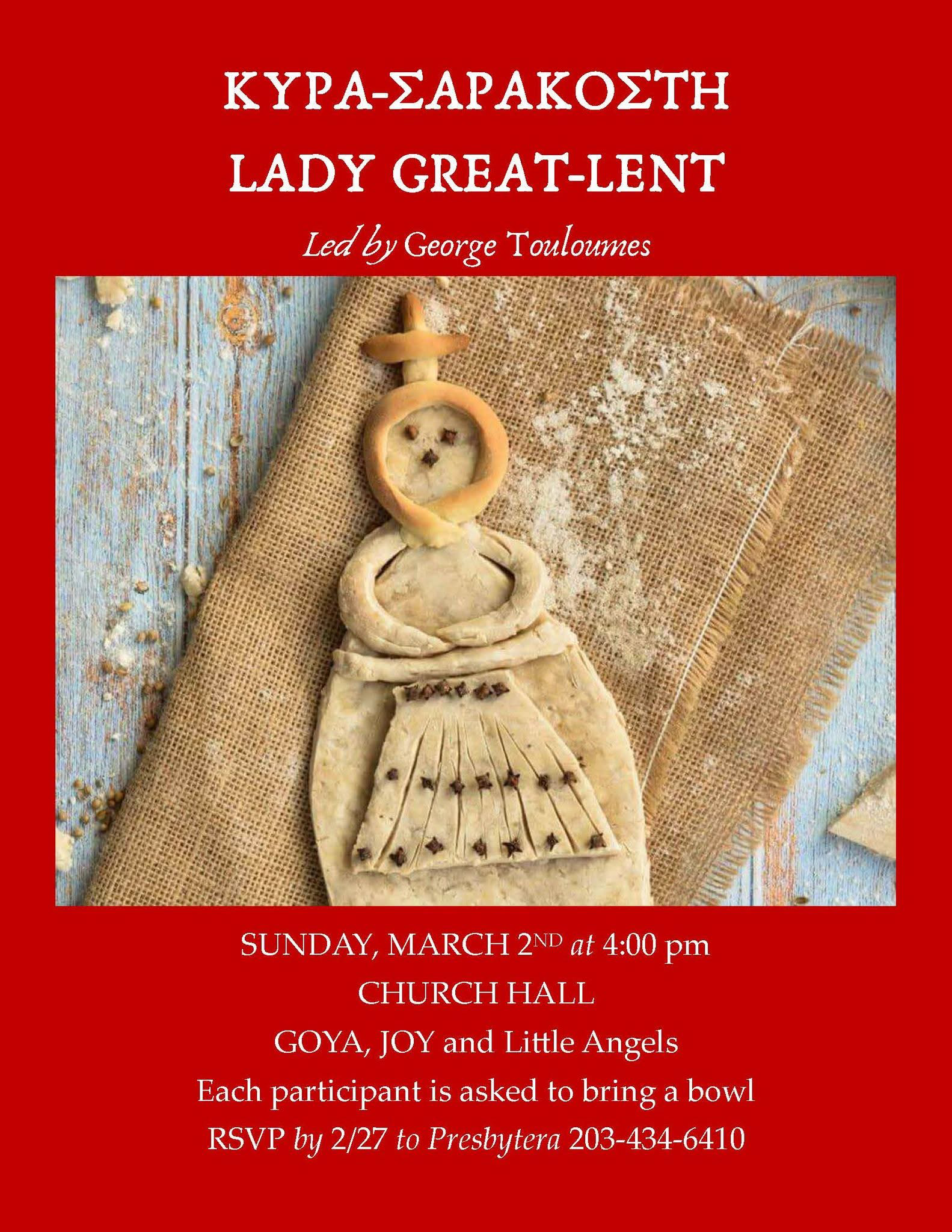 Lady Great Lent Event